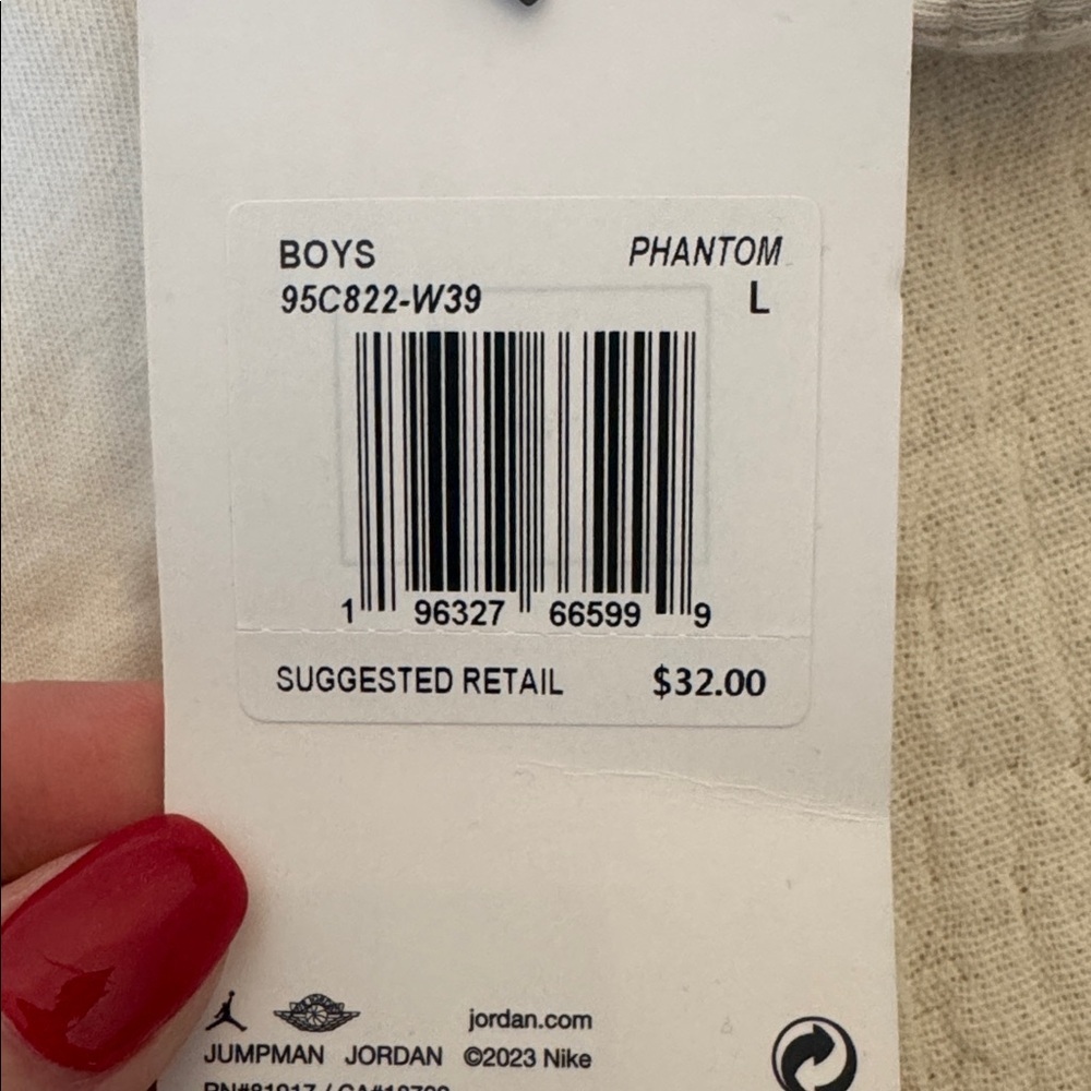 NWT! Jordan Phantom Boys Heavyweight T-Shirt, sz L - Picture 3 of 7